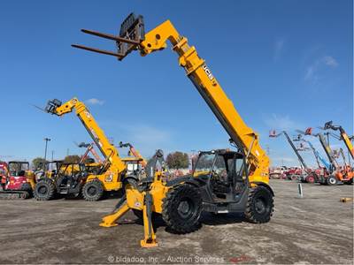 2018 JCB 512.56 56' 12,000 lbs Telescopic Reach Forklift Telehandler Aux bidadoo