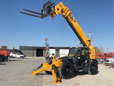 2019 JCB 512-56 56' 12,000 lbs Telescopic Reach Forklift Telehandler Cab bidadoo