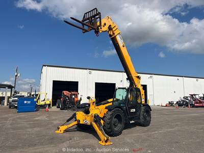2021 JCB 512-56 56' 12,000 lbs Telescopic Reach Forklift Cab Telehandler bidadoo