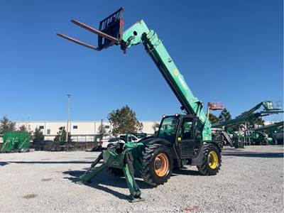 2018 JCB 512-56 56' 12,000 lbs Telescopic Reach Forklift Cab Telehandler bidadoo