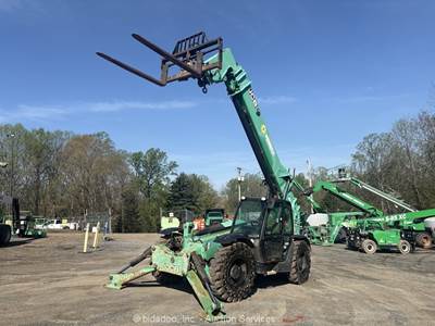 2017 JCB 512-56 55' 12,000 lbs Telescopic Reach Forklift Cab Telehandler bidadoo