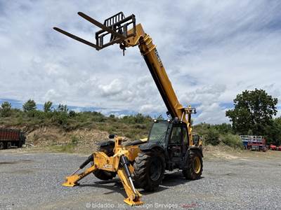 2016 JCB 512-56 56' 12K Telescopic Reach Forklift A/C Cab Telehandler bidadoo