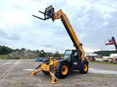 2018 JCB 512-56 56’ 12,000 lbs Telescopic Reach Forklift Cab Telehandler bidadoo