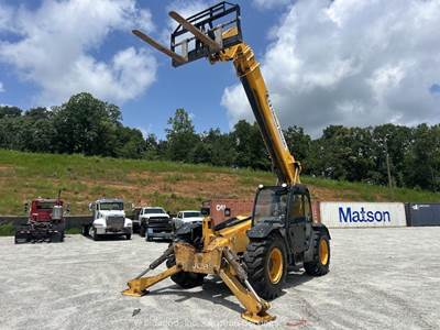 2016 JCB 512-56 56' 12,000 lbs Telescopic Reach Forklift Cab Telehandler bidadoo
