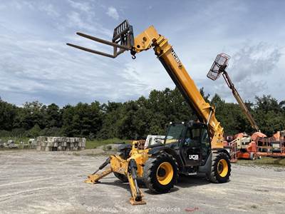 2017 JCB 512-56 56’ 12,000 lbs Telescopic Reach Forklift Cab Telehandler bidadoo