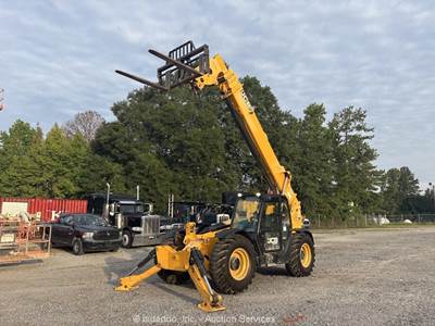 2019 JCB 512-56 56’ 12,000 lbs Telescopic Reach Forklift Cab Telehandler bidadoo