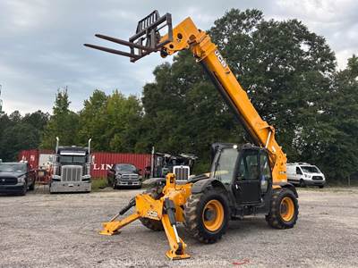 2019 JCB 512-56 56’ 12,000 lbs Telescopic Reach Forklift Telehandler Cab bidadoo
