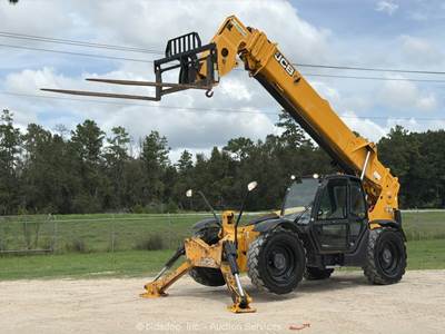 2017 JCB 512-56 12K Telescopic Reach Forklift Telehandler A/C Cab Aux bidadoo