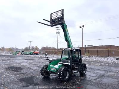 2017 JCB 525-60 20' 5,500 lbs Telescopic Reach Forklift Telehandler bidadoo
