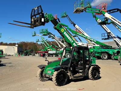 2017 JCB 525-60 20' 5,500 lbs Telescopic Reach Forklift Telehandler bidadoo