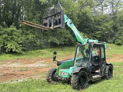 2017 JCB 525-60 5,500 lbs Telescopic Reach Forklift Telehandler Kohler bidadoo
