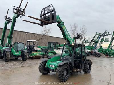 2015 JCB 525-60T4 20' 5,500 lbs Telescopic Reach Forklift Telehandler bidadoo