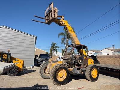 2000 JCB 530 23' 6,000 lbs 4WD Telescopic Reach Forklift Telehandler Aux bidadoo