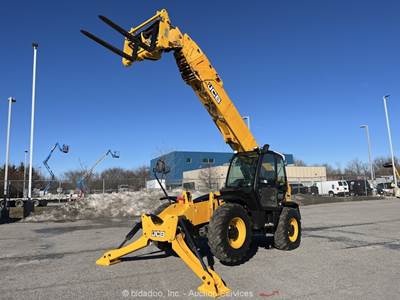 2016 JCB 540-200 66' 8,800 lbs Telescopic Reach Forklift Telehandler Cab bidadoo