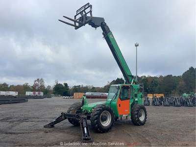 2016 JLG 10054 10,000 lbs Telescopic Reach Forklift Cab Telehandler Aux bidadoo