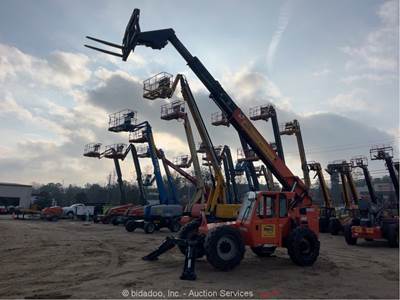 2018 JLG 10054 54' 10,000 lbs Telescopic Reach Forklift Cab Telehandler bidadoo