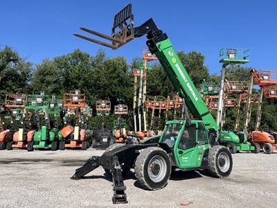2015 JLG 1055 55' 10,000 lbs  Telescopic Reach Forklift Cab Telehandler bidadoo