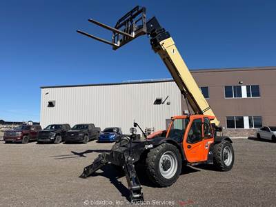 2021 JLG 1055 55' 10,000 lbs Telescopic Reach Forklift Cab Telehandler bidadoo
