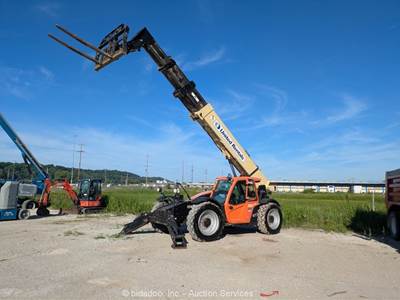 2018 JLG 1255 55' 12,000 lbs Telescopic Reach Forklift Cab Telehandler bidadoo