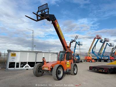 2017 JLG 6042 42' 6,000 lbs Telescopic Reach Forklift Cab Telehandler bidadoo