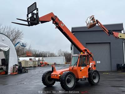 2015 JLG Skytrak 6042 42' 6k Telescopic Reach Forklift Telehandler Cab bidadoo