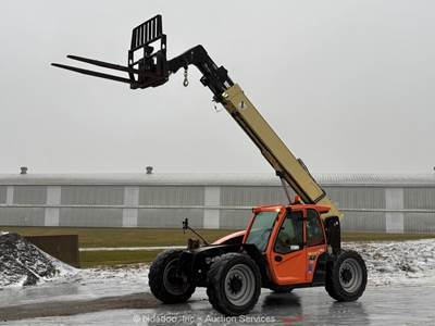 2017 JLG 742 42' 7K Telescopic Reach Forklift Heated Cab Telehandler A/C bidadoo