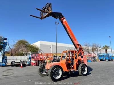 2017 JLG 8042 8K Telescopic Reach Forklift Telehandler Aux Hyd Cummins bidadoo