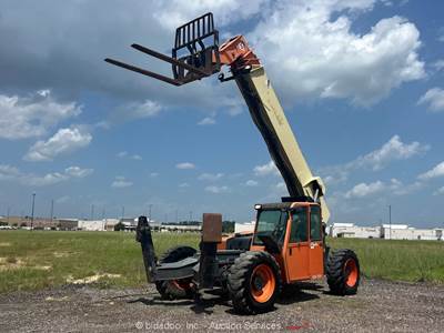 2012 JLG G10-55A 55' 10,000 lb Telescopic Reach Forklift Telehandler Cab bidadoo