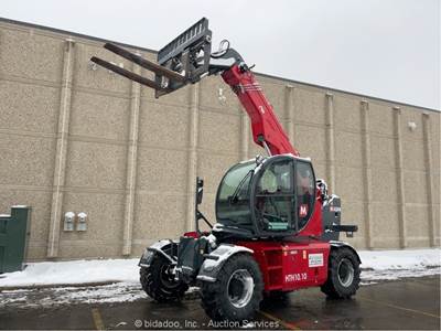2019 Magni HTH 10.10-D/C 22k 31' Telescopic Reach Forklift Telehandler bidadoo