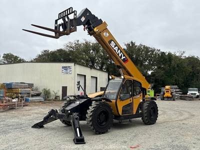 2023 Sany STH1056A 56' 10,000 lbs Telescopic Reach Forklift Telehandler bidadoo