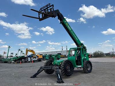 2018 Skytrak 10042 42' 10k Telescopic Reach Forklift Telehandler Aux Hyd bidadoo