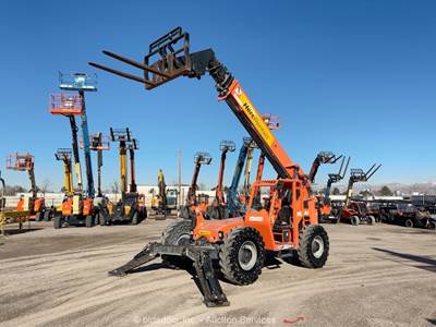 2018 Skytrak 10054 53' 10k lbs Telescopic Reach Forklift Telehandler Cab bidadoo