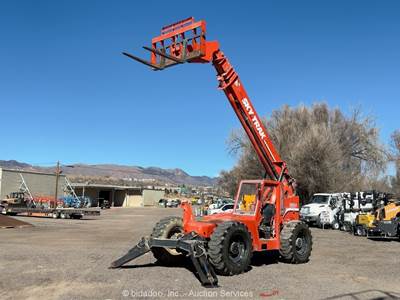 Skytrak 10054 54' 10K 4WD Telescopic Reach Forklift Telehandler Cummins bidadoo