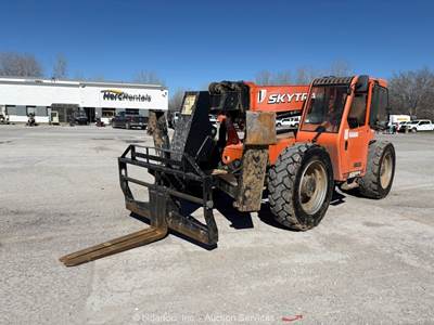 2018 Skytrak 10054 54' 10K Telescopic Reach Forklift Telehandler bidadoo -Repair
