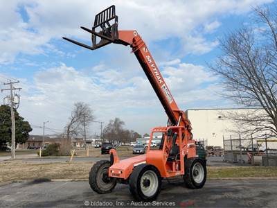 2007 Skytrak 6042 42' 6k lb Telescopic Reach Forklift Telehandler RECON bidadoo
