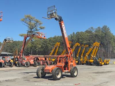 2018 Skytrak 6042 42' 6,000 lbs Telescopic Reach Forklift Telehandler bidadoo
