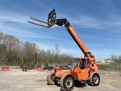 2017 Skytrak 8042 8,000 lbs Telescopic Reach Forklift Telehandler Cab bidadoo