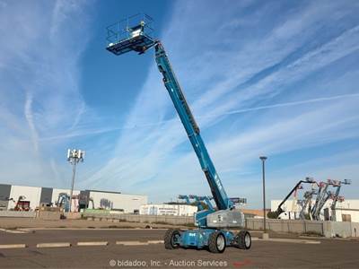2015 Genie S-125 25' 4WD Diesel Telescopic Boom Lift Man Aerial Platform bidadoo