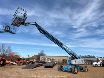2014 Genie S-125 125' 4WD Diesel Telescopic Boom Lift Man Aerial Genset bidadoo