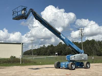 2015 Genie S-125 125' 4WD Diesel Telescopic Boom Lift Aerial Platform bidadoo