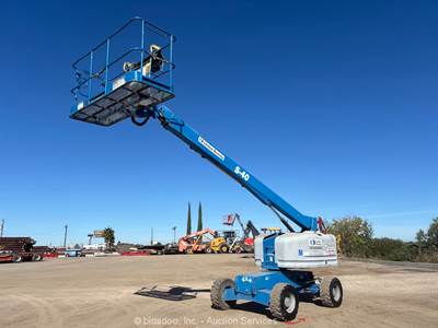 2018 Genie S-40 40’ 4WD Diesel Telescopic Boom Lift Man Aerial Platform bidadoo