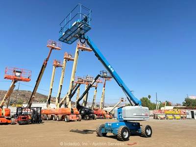 2017 Genie S-40 40' 4WD Diesel Telescopic Boom Lift Man Aerial Platform bidadoo