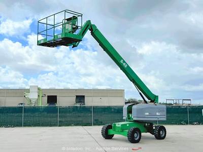 2016 Genie S-45 45' 4WD Diesel Telescopic Boom Lift Man Aerial Platform bidadoo
