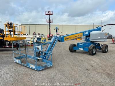 2018 Genie S-45 45’ 4WD Diesel Telescopic Boom Lift Man Aerial Platform bidadoo