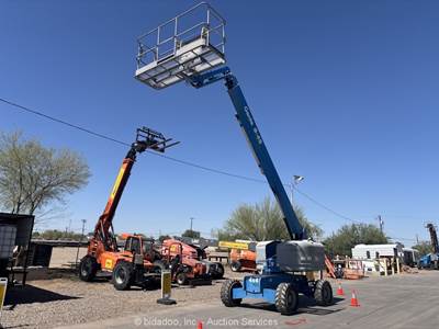 2017 Genie S-45 45' 4WD Diesel Telescopic Boom Lift Man Aerial Platform bidadoo