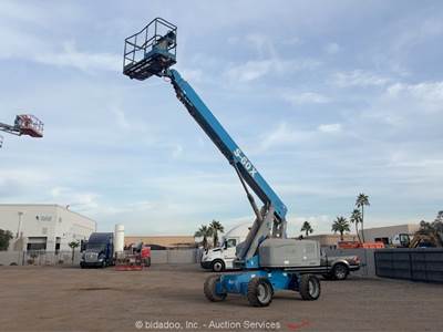 2015 Genie S-60 X 60' 4WD Diesel Telescopic Boom Lift Man Aerial bidadoo