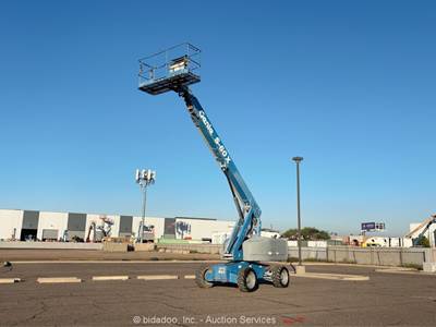 2014 Genie S-60X 60' 4WD Diesel Telescopic Boom Lift Man Aerial Platform bidadoo