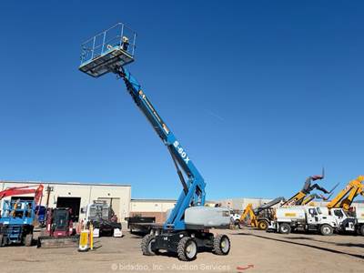 2018 Genie S-60X 60' 4WD Diesel Telescopic Boom Lift Man Aerial Platform bidadoo