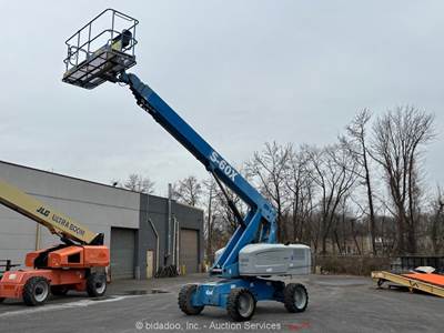 2015 Genie S-60X 60' 4WD Diesel Telescopic Boom Lift Man Aerial Platform bidadoo