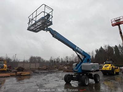 2018 Genie S-60X 60' 4WD Dual Fuel Telescopic Boom Lift Manlift Aerial bidadoo